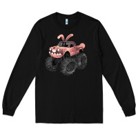 Black Easter monster truck Easter Day Long Sleeve Tee - HowdyJamesFarm