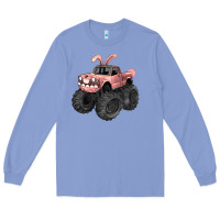 Colony Blue Easter monster truck Easter Day Long Sleeve Tee - HowdyJamesFarm