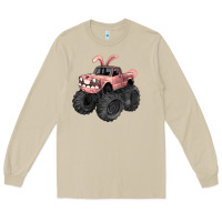 Mushroom Easter monster truck Easter Day Long Sleeve Tee - HowdyJamesFarm