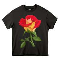 Asphalt Ketchup And Mustard Rose Heavy Core Tee - LillyAllenDesigns