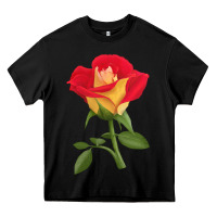 Black Ketchup And Mustard Rose Heavy Core Tee - LillyAllenDesigns