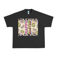Pigment Black happy easter with cowhide Urban Heavy Tee - TumblerDesignByShophia