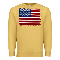 Antique Gold american flag Premium Sweatshirt - Artiststas