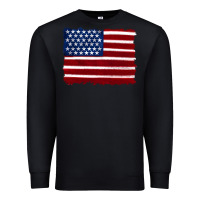 Black american flag Premium Sweatshirt - Artiststas