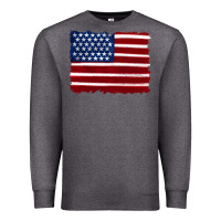 Charcoal Heather american flag Premium Sweatshirt - Artiststas