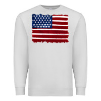 Dove Grey american flag Premium Sweatshirt - Artiststas