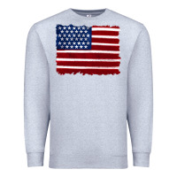 Heather Grey american flag Premium Sweatshirt - Artiststas