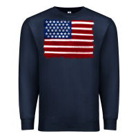 Navy american flag Premium Sweatshirt - Artiststas