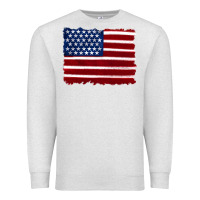 Oatmeal Heather american flag Premium Sweatshirt - Artiststas