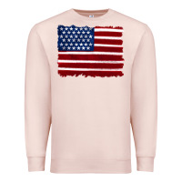 Pale Pink american flag Premium Sweatshirt - Artiststas