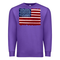 Purple american flag Premium Sweatshirt - Artiststas