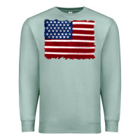 Seafoam american flag Premium Sweatshirt - Artiststas