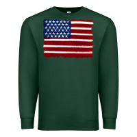 Sports Green american flag Premium Sweatshirt - Artiststas