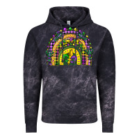 Cloud Black mardi gras rainbow and fleur de lis Vintage Hoodie - CowGirlArtShop