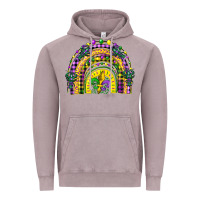 Vintage Zinc mardi gras rainbow and fleur de lis Vintage Hoodie - CowGirlArtShop