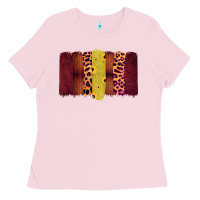 Bubblegum Pink Western Farm Life Brushstrokes Ladies Tee - Bettercallsaul
