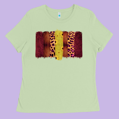 Western Farm Life Brushstrokes Ladies Tee Designed By Bettercallsaul
