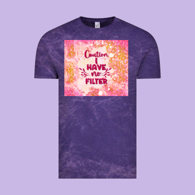 Caution I Have No Filter Vintage Tee Designed By Tumblerdesignbyshophia