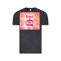 Vintage Black caution i have no filter Vintage Tee - TumblerDesignByShophia