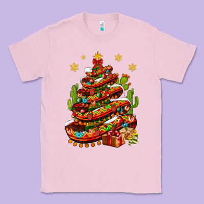 Christmas Feliz Navidad Sombrero Tree Classic Tee Designed By Nancycooperartshop