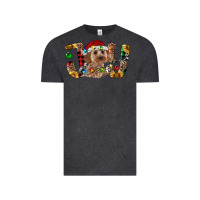 Vintage Black Cockapoo Christmas Joy Vintage Tee - RanaPortraitStore