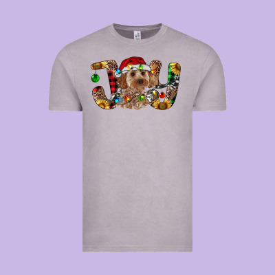 Cockapoo Christmas Joy Vintage Tee Designed By Ranaportraitstore