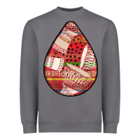 Storm african fabric pattern teardrop earrings 3 Heavyweight Sweatshirt - BundleAndBundleShop