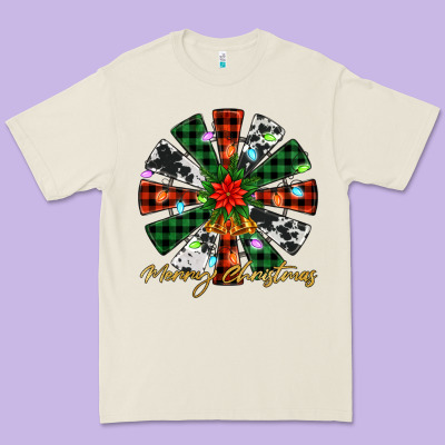 Merry Christmas Windmill Premium Tee Designed By Jasminsmagicworld