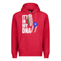 Cardinal Italian And Puerto Rican DNA Mix Flag Heritage Gift Premium Hoodie - minhPixels