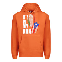 Carrot Italian And Puerto Rican DNA Mix Flag Heritage Gift Premium Hoodie - minhPixels