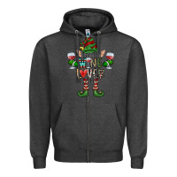 Charcoal Heather I'm The wine Lover Elf Zipper Hoodie - CowhideDigitalArt