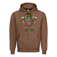 Chestnut I'm The wine Lover Elf Zipper Hoodie - CowhideDigitalArt