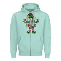 Seafoam I'm The wine Lover Elf Zipper Hoodie - CowhideDigitalArt