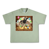 Oil Green cow and chick easter Urban Heavy Tee - TumblerDesignByShophia
