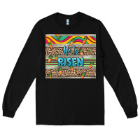 Black He is risen tumbler Easter Day Long Sleeve Tee - HowdyJamesFarm