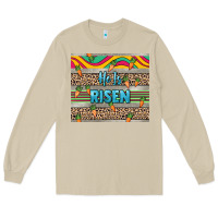 Mushroom He is risen tumbler Easter Day Long Sleeve Tee - HowdyJamesFarm