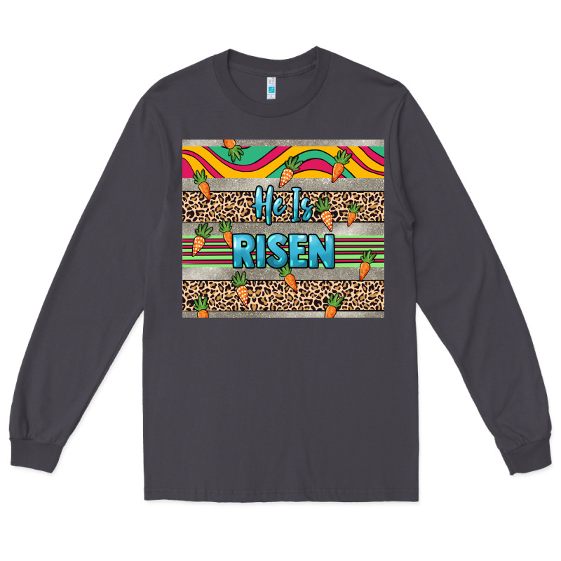 He Is Risen Tumbler Easter Day Long Sleeve Tee by HowdyJamesFarm | Teevron