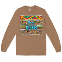 Toasted Coconut He is risen tumbler Easter Day Long Sleeve Tee - HowdyJamesFarm