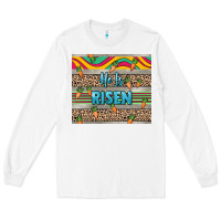 White He is risen tumbler Easter Day Long Sleeve Tee - HowdyJamesFarm