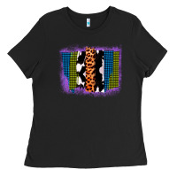 Black Purple Glitter Western Farm Life Brush Strokes Ladies Tee - Bettercallsaul
