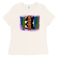 Bone Purple Glitter Western Farm Life Brush Strokes Ladies Tee - Bettercallsaul
