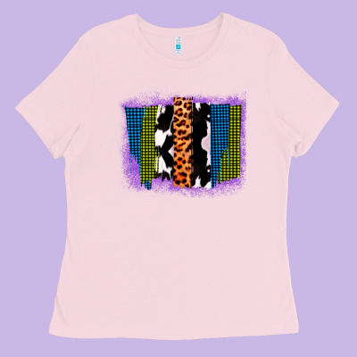 Purple Glitter Western Farm Life Brush Strokes Ladies Tee Designed By Bettercallsaul