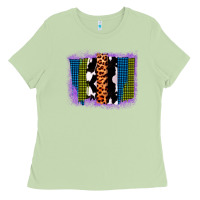 Matcha Purple Glitter Western Farm Life Brush Strokes Ladies Tee - Bettercallsaul