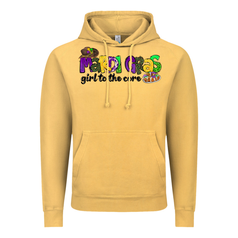 Mardi Gras Girl To The Core Vintage Hoodie by CowGirlArtShop | Teevron