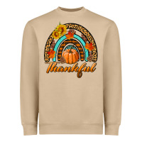 Mushroom thankful pumpkin rainbow Heavyweight Sweatshirt - BundleAndBundleShop