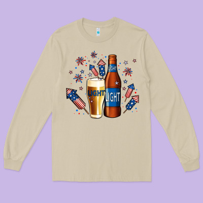 Just Here For The Light No Background Long Sleeve Tee Designed By Jasminsmagicworld