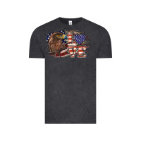 Vintage Black Love America Eagle 4th of july Vintage Tee - HowdyJamesFarm