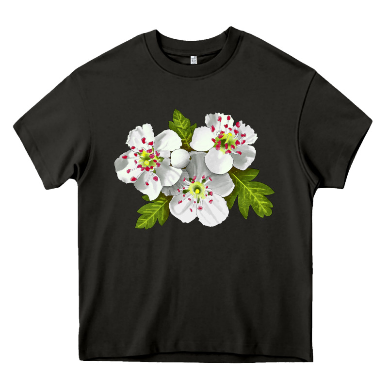 Hawthorn Flower Heavy Core Tee by LillyAllenDesigns | Teevron