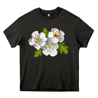 Asphalt Hawthorn Flower Heavy Core Tee - LillyAllenDesigns