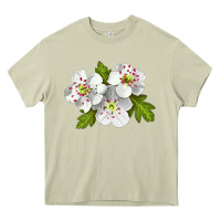 Mossy Hawthorn Flower Heavy Core Tee - LillyAllenDesigns